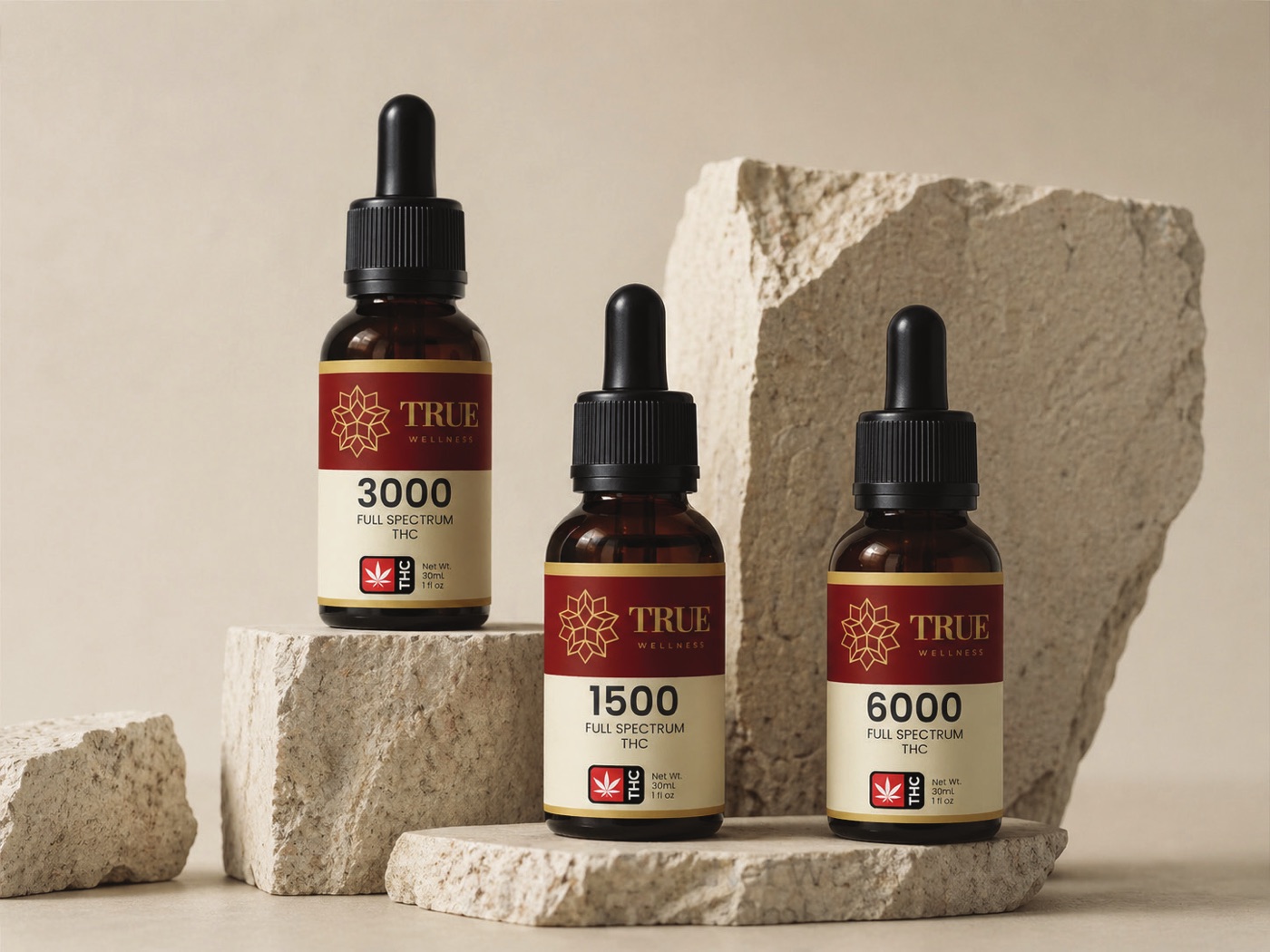 Three True Wellness oils